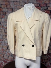 Oscar de la Renta Vintage Double-Breasted Blazer Women s Structured Jacket