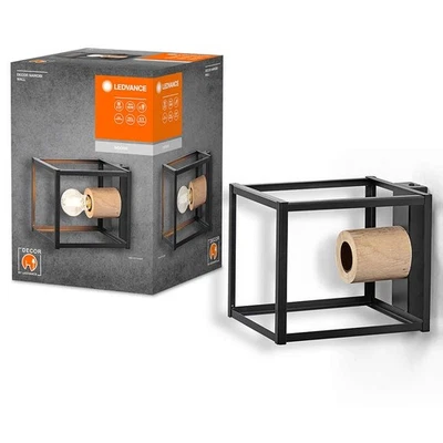 Wandleuchte Deckenlampe Decor Nairobi Wall Schwarz/Holz max. 15W E27 LED UVP 34€ - Bild 1 von 4