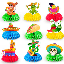 Fiesta Honeycomb Centerpiece Cinco De Mayo Party Decorations for Tables Supplies