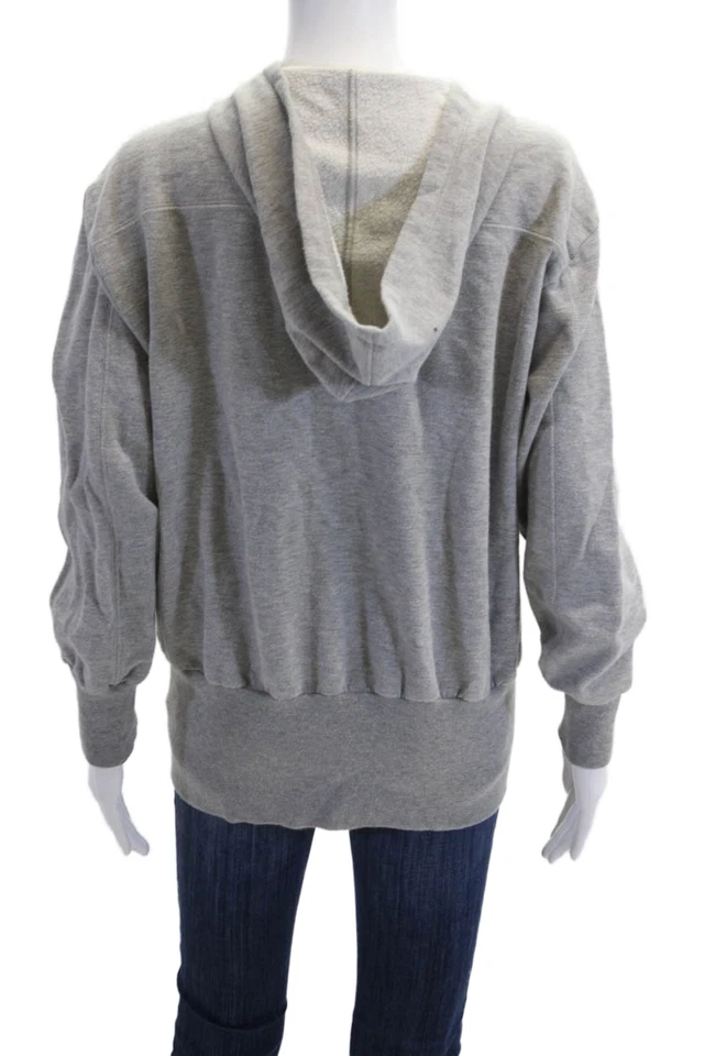 Sudadera con capucha Vince para mujer cremallera completa gris talla M Foto 3 de 4