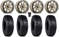 ITP Inertia Bdlk 15" Wheels Br +40mm 32" Intersect Tires Pioneer 1000 / Talon