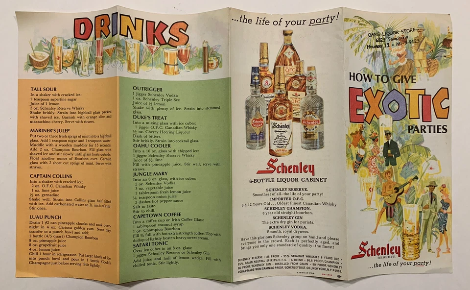BROCHURE: 1963 - SCHENLEY RESERVE - How to Give Exotic Parties - Image 3 of 4