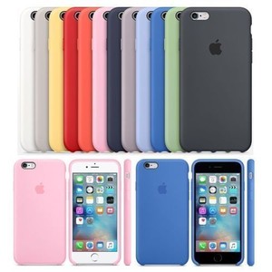 Funda para Apple iPhone X XS 8 7 6S 6 Plus Original carcasas de Silicona Genuina