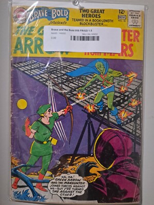 The Brave and the Bold #50- 1st team-up Martian Manhunter Green Arrow  1963, DC)