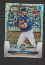 2023 Bowman Chrome Mojo Refractor #78 Pete Alonso card, New York Mets