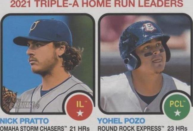 2022 Topps Heritage Minor League Edition - Nick Pratto Yohel Pozo #61 - 1 of 1