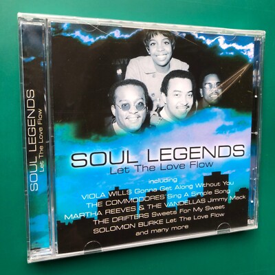 Soul Legends LET THE LOVE FLOW CD Solomon Burke Viola Wills Commodores M SEALED