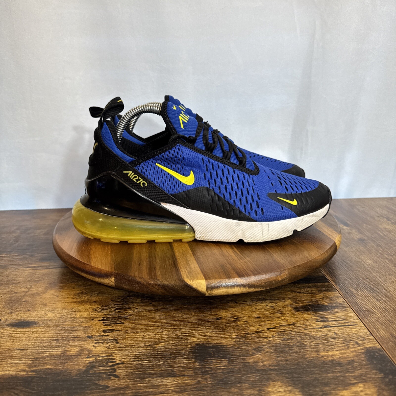 Nike Air Max 270 Game Royal Dynamic Yellow Warriors BV2517-400 Men’s Size 8