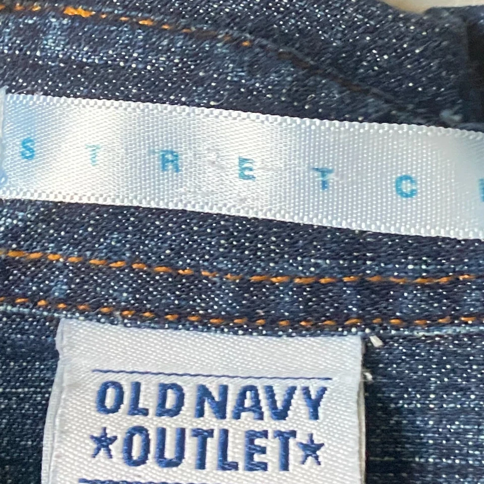 VINTAGE Shirt Dress Denim Snap Front Buttons Pockets 3/4 Sleeve Sz S - Image 4 of 4