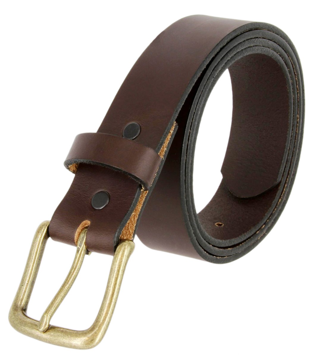 Made In USA Men's Belt Genuine Full Grain Leather Dress Belt 1-3/8" (35mm)  Wide | eBay