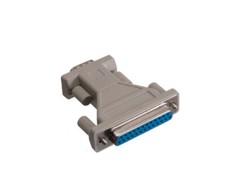 DB9 Male 9-Pin to DB25 Female 25-Pin Serial Adapter