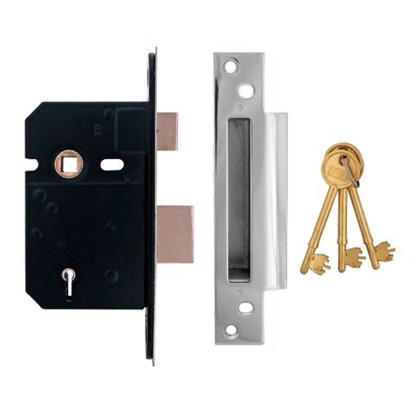 TSS British Standard 5 Lever Sashlock 68mm PC (TSSBSMSL25C)