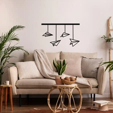 Paper Planes Metal Wall Art, Metal Wall Decor, Home Decor Wall Art, Wall Sign