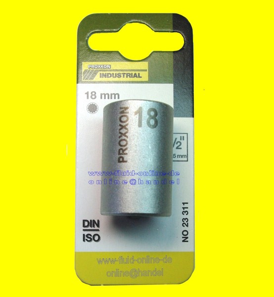 "Proxxon 23311 Vielzahn Nuss XZN Aussen 18Mm XZN18 Antrieb 12,5Mm (1/2\") - Neu"-image
