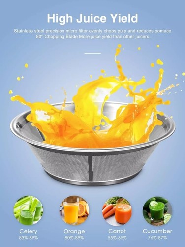 Spremiagrumi, Reemix Spremiagrumi Centrifugo Macchine Frutta e Verdura Intera 800W, 3-... - Foto 4 di 10