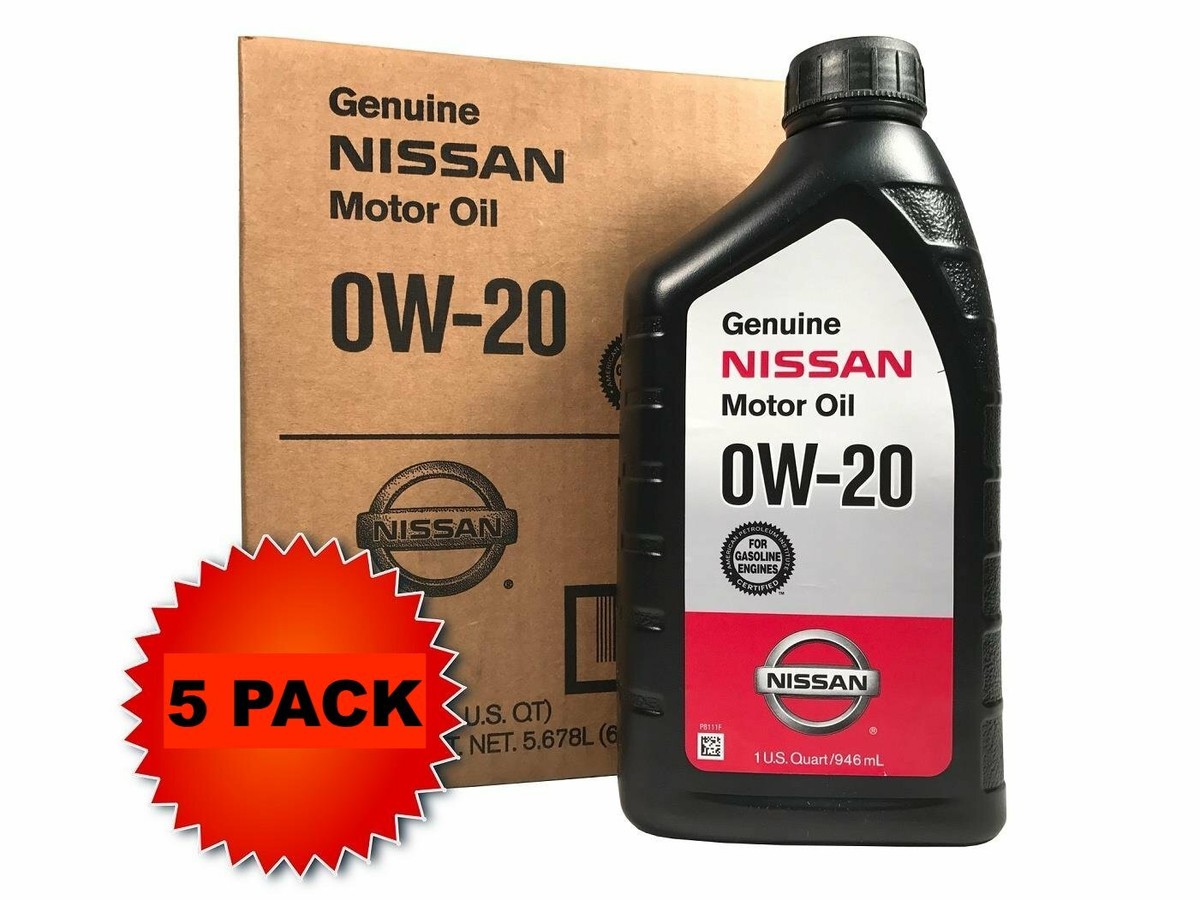 GENUINE OEM NISSAN Synthetic 0W-20 Motor Oil (999PK-000W20N
