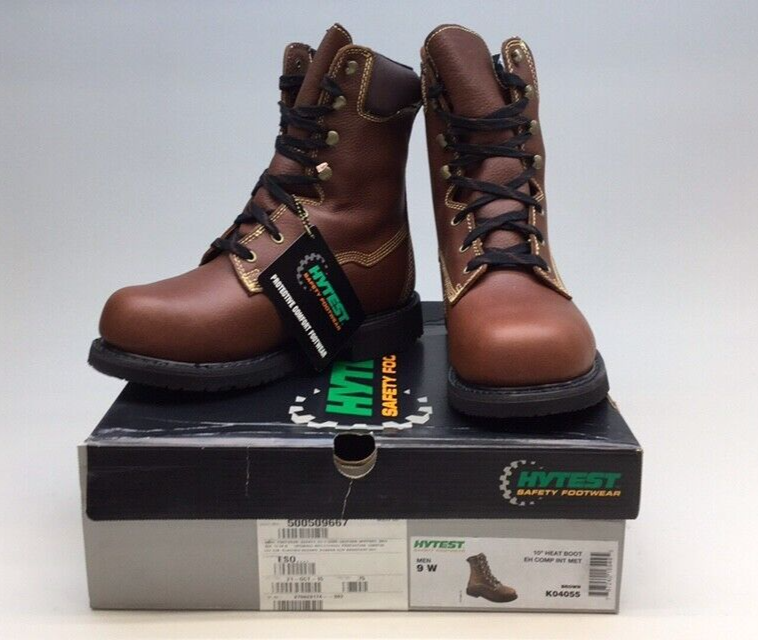 Hytest K04055 Safety Heat Work Boot Mens 9W Metatarsal Guard  display picture 1