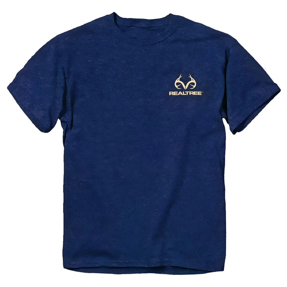 Camiseta Realtree Deer Reflection (L)- Azul marino Foto 2 de 3