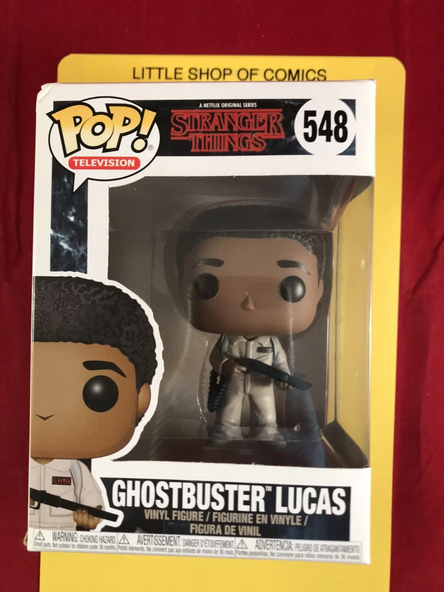 Funko Pop Stranger Things Ghostbuster Lucas 548 Vinyl Figure See
