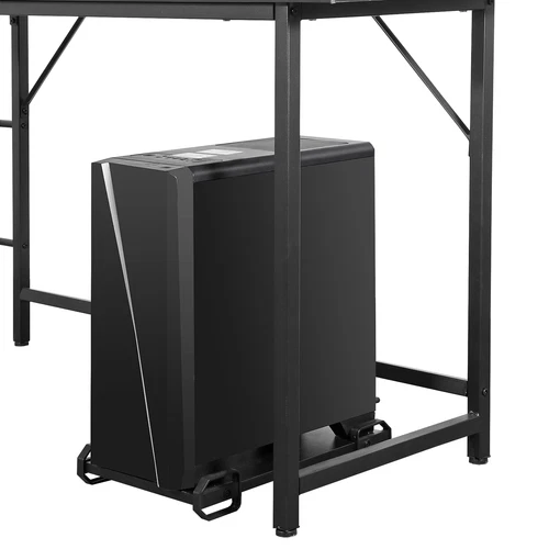  66" L-Shaped Desk Computer Gaming Desk Laptop Table Corner Workstation Office - Picture 7 of 19