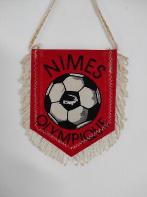 Fanion Nîmes Olympique - Wimpel Vintage - Pennant Club Français - Occasion