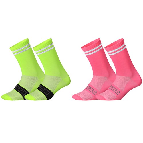Calcetines reflectantes de ciclismo de carretera bicicleta ciclismo deportes calcetines al tobillo XC MTB BMX - Imagen 13 de 114