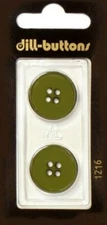 Dill Buttons ~ (1216) - 3/4" - 2 ct