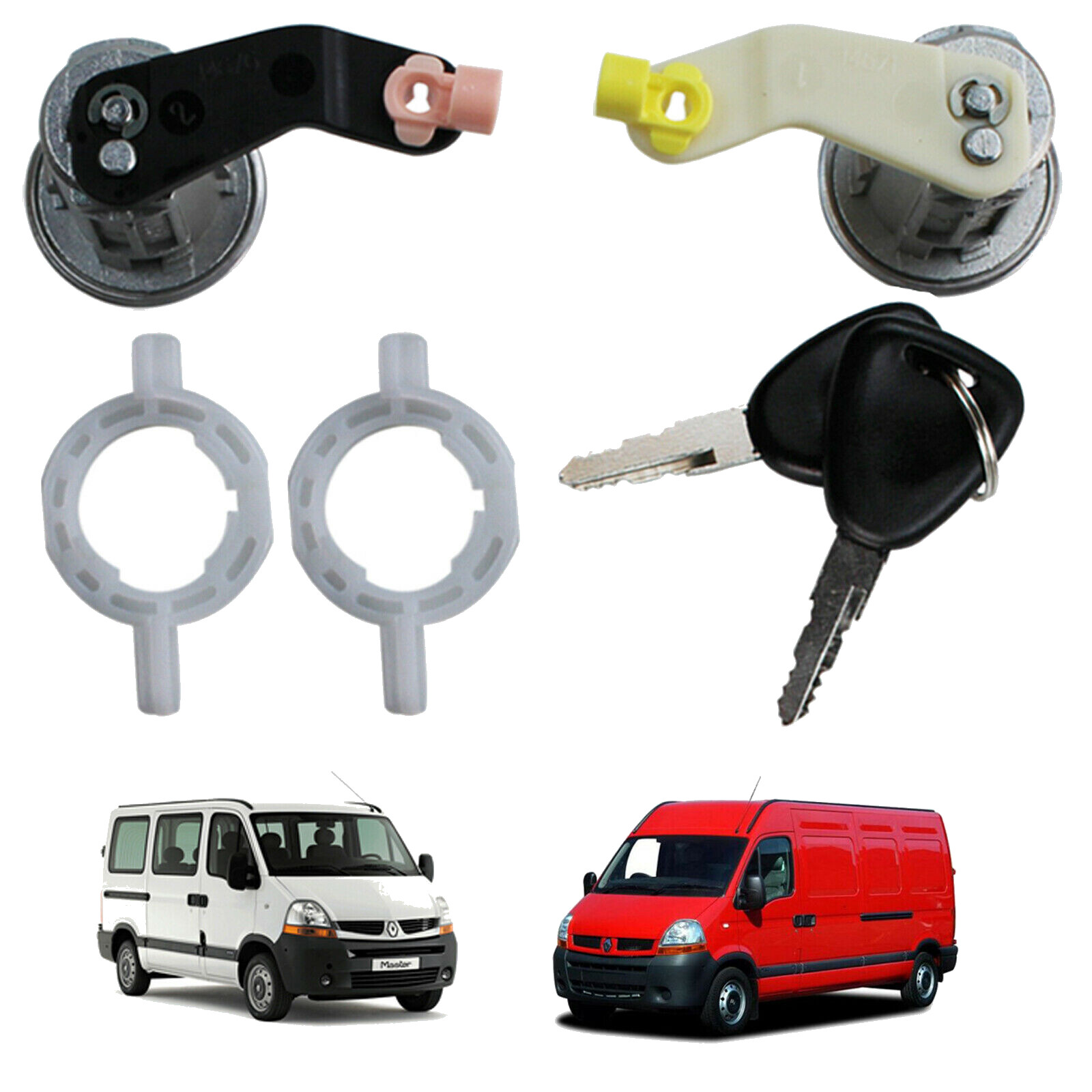 Serrure de porte avant bloquée ? Kit 2 barillets pour Master II et Movano