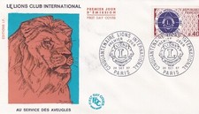 FRANCE 1967 FDC CINQUANTENAIRE LIONS INTERNATIONAL YT 1534