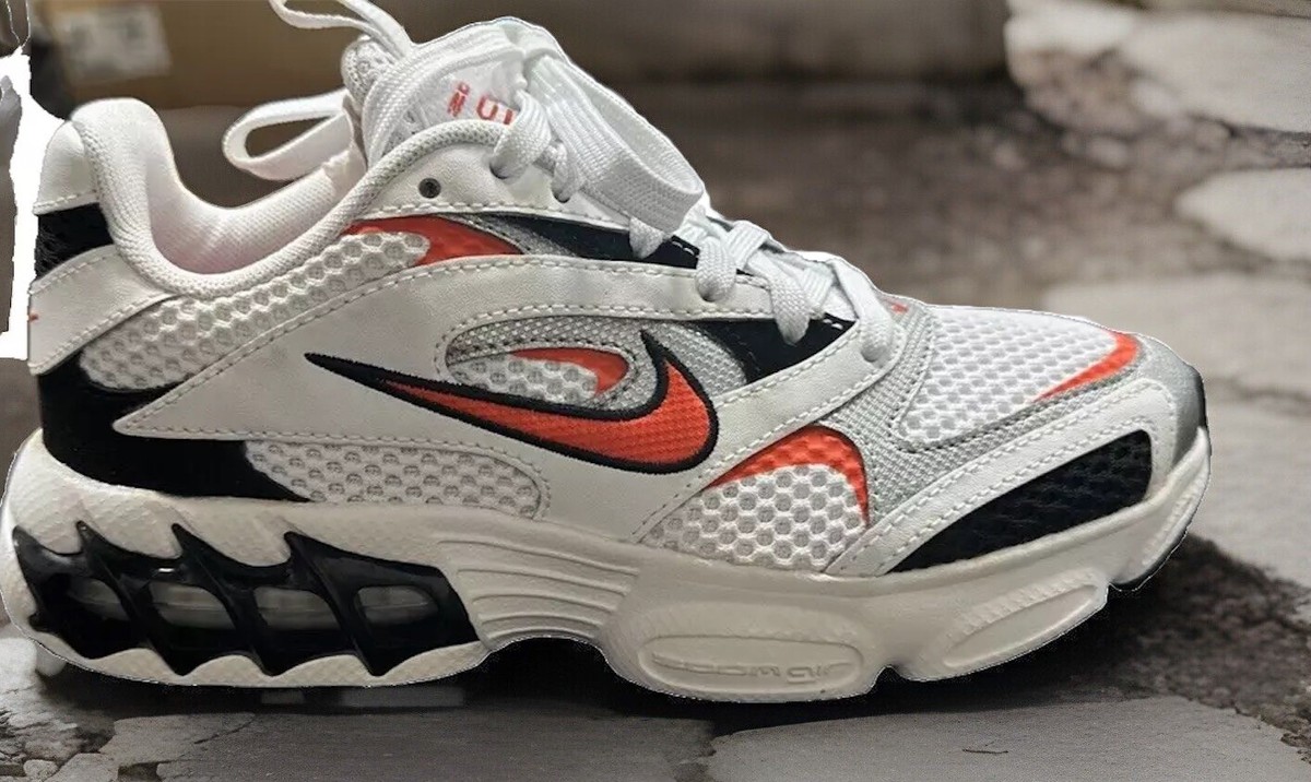 Nike Women Zoom Air Fire CW3876105 White/Black/Orange Shoe Size 5 