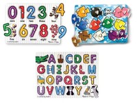 Melissa And Doug Deluxe Classic Peg Puzzle Bundle , New, Free Shipping on sale Melissa And Doug Deluxe Classic Peg Puzzle Bundle , New, Free Shipping on sale