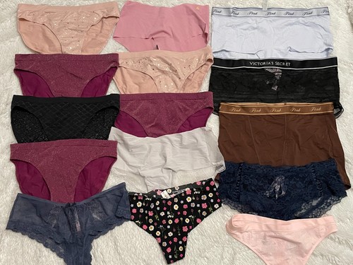 $836 Huge 50 pc M VICTORIA'S SECRET Lot PANTIES Shirt Robe Bra More Lace Thong - Picture 3 of 6