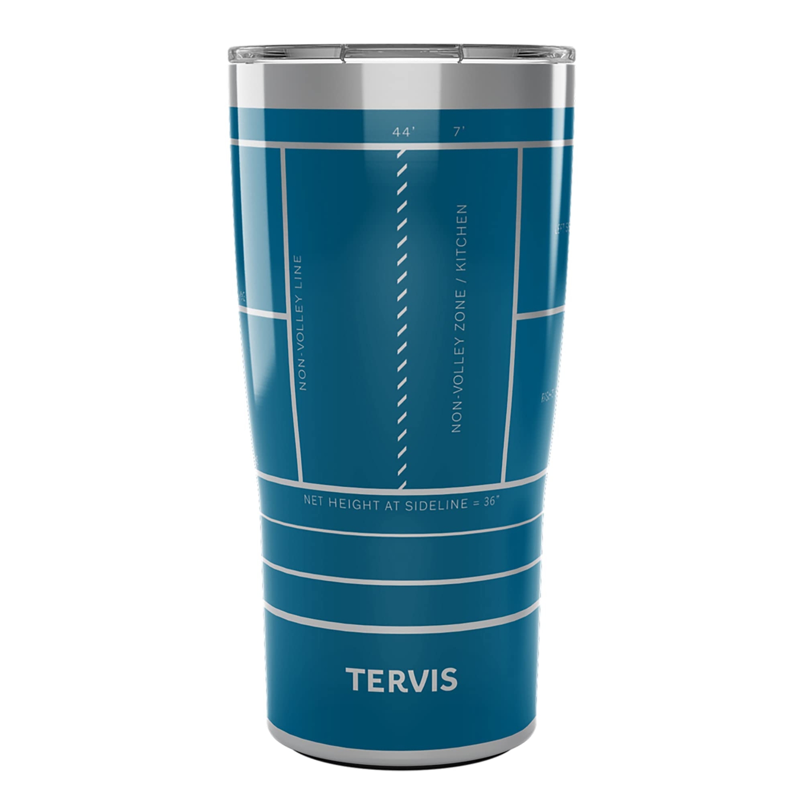 Traveler Pickleball Pick A Court Triple Walled Insulated Tumbler Travel Cup K...