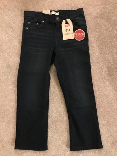 Levi's 511 Slim Stretch Boys Jeans Youth Size 4 Reg Retail $42.00 NEW - Picture 5 of 6