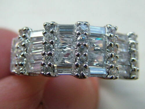 Anelli di lusso in argento sterling matrimonio