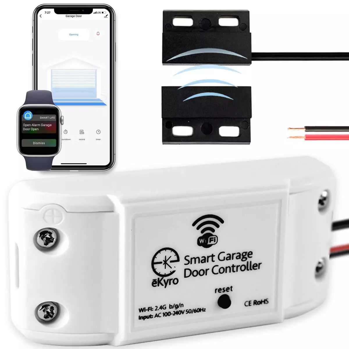 Open garage door hotsell with google assistant
