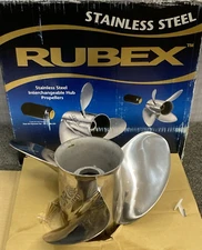 NEW GENUINE SOLAS 9581-138-21 PROPELLER RUBEX 3 BLADE RH 13-3/4"D 21" PITCH SS