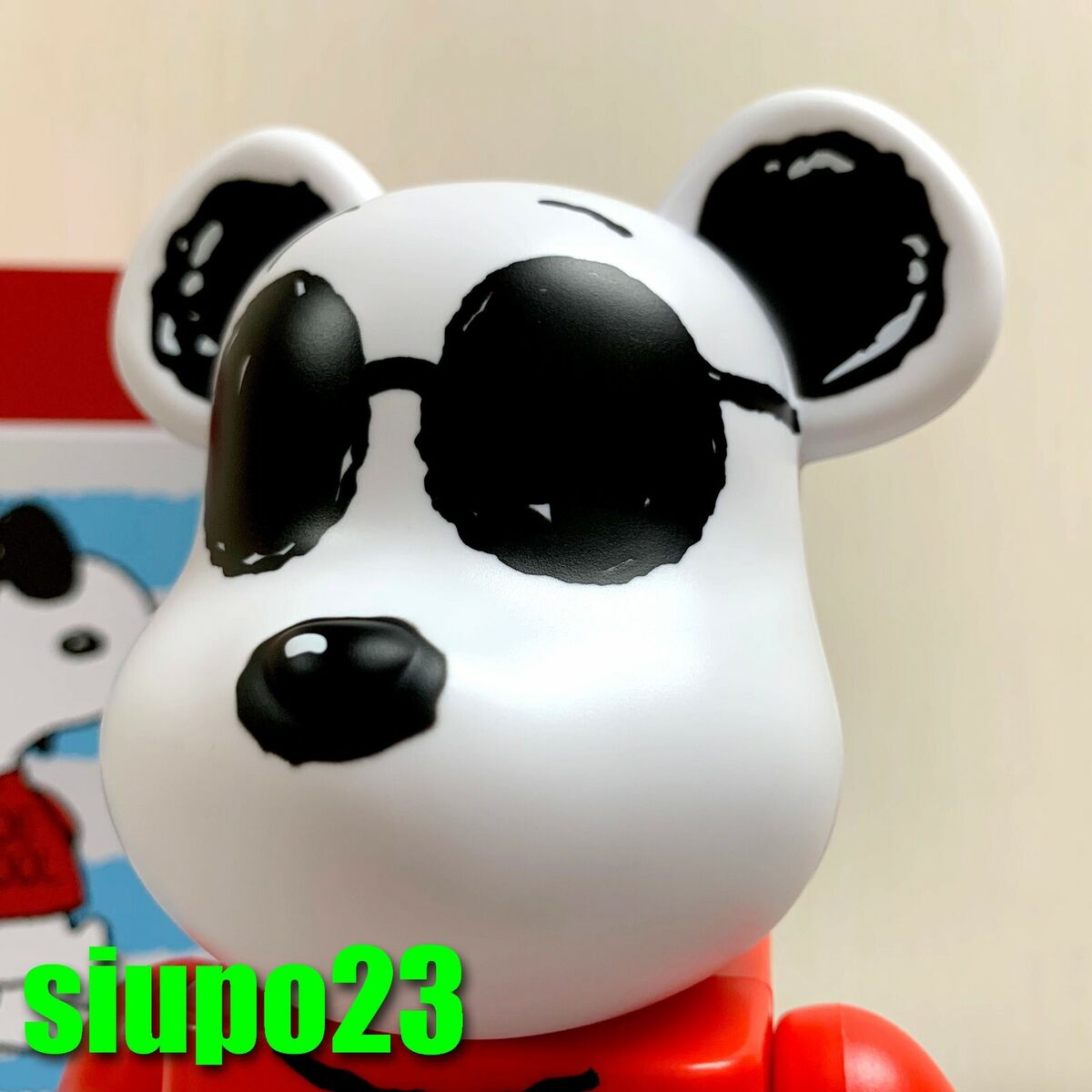 Medicom 400% + 100% Bearbrick ~ Peanuts Snoopy Be@rbrick Joe Cool