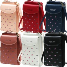 Cell Phone Purse Crossbody Bags for Women Cute Leather Small Bag Wallet Purses