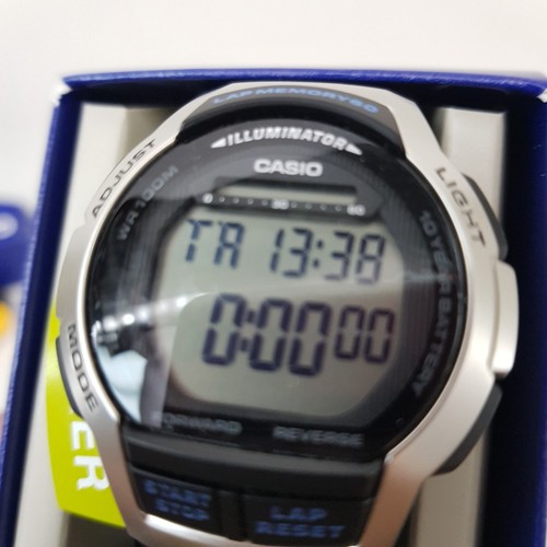 Casio Illuminatore WS1000H1A2 60 Giri Memoria 10m Resistenza Acqua Timer Nuoto - Foto 6 di 12