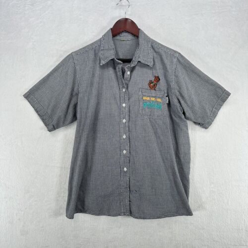 Vintage Scooby Doo Shirt Womens Large Gingham I'm Priceless Button Up Collared - Picture 1 of 16