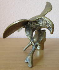 Antiker Adler Greifvogel aus Messing Tier Figur Statue Skulptur 420 g