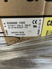 100 Pcs Bussman Fuses 2.5A Fast Blow S501 Series Ceramic BK/S501-V -2.5-R 5x20mm