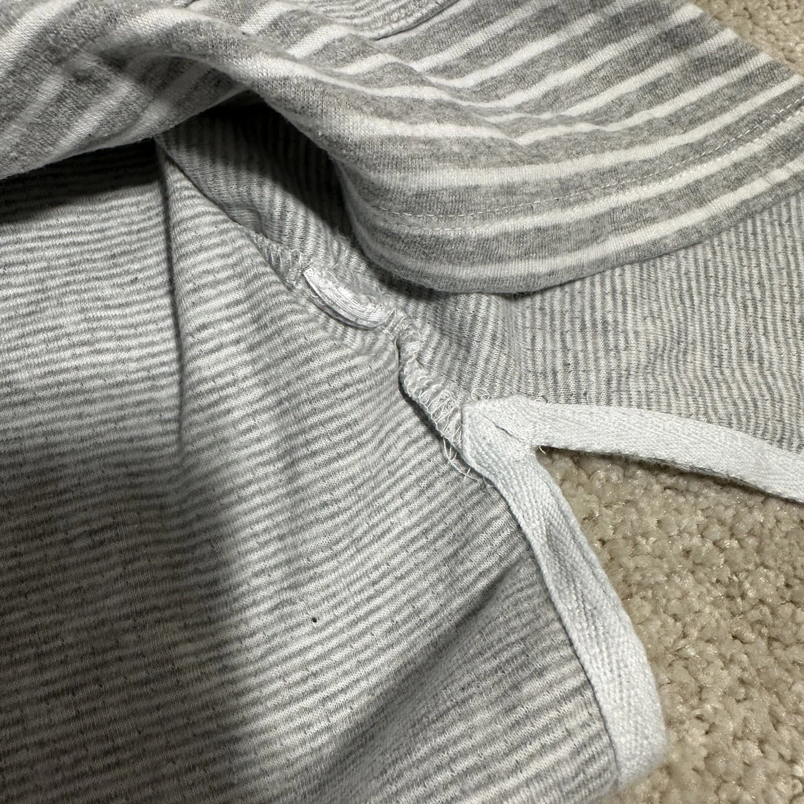 standard-james-perse pullover stripe pocket hoodie