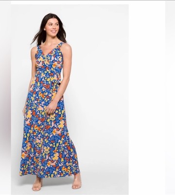 nwot 41 hawthorn claira floral sleeveless dress size medium  (167482900162),