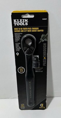 Klein Tools 65408ADP KNECT (M) Pass Thru Ratchet & 3/8'' Drive Socket Adapter