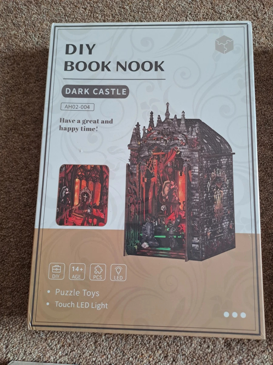 Kit de rincón para libros - Castillo oscuro, kit de artesanía para sujetalibros