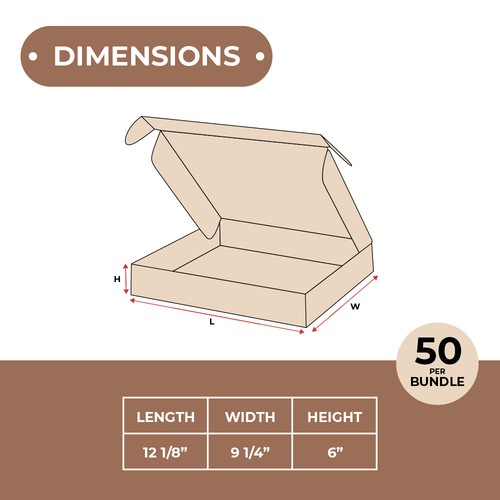4-24" Kraft Deluxe Literature Shipping Mailer (Multi Size) 25-50 Pack - Picture 30 of 60