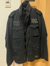 WACKO MARIA x GUILTY PARTIES M-65 Jacket Black Japan Size 35 Pre-owned