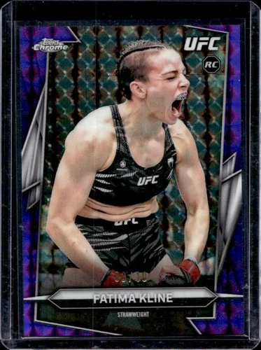 2026 Topps Chrome UFC Fatima Kline RC Purple Geometric Refractor Rookie #/10